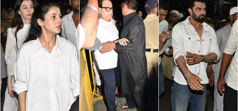 Baba Siddique funeral: Celebs pay last respects