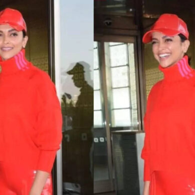 When Deepika turned heads in an all-red airport look