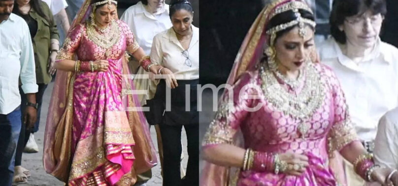 Exclusive PICS – Rekha spotting shooting in the city