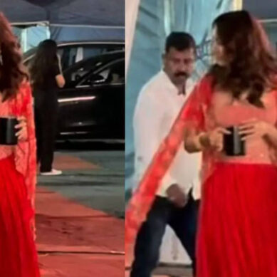 Kiara Advani spotted in a stunning red outfit