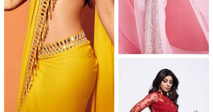 Shilpa inspired saree looks for your Karwa Chauth