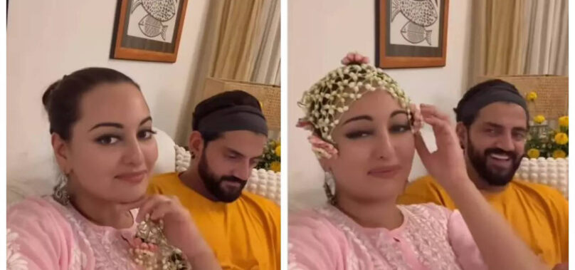 Sonakshi shares goofy video on 1st Karwa Chauth: Video