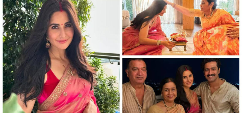 Katrina-Vicky celebrate Karwa Chauth with family