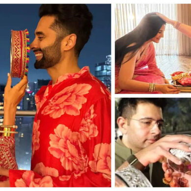 Mushy photos of celebs celebrating Karwa Chauth