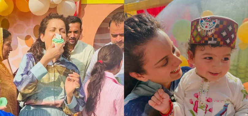 Kangana shares pics from nephew’s first birthday