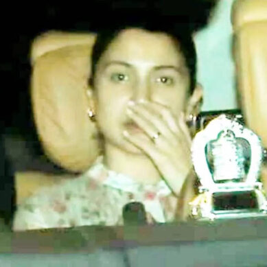 Anushka Sharma makes a rare appearance in Mumbai