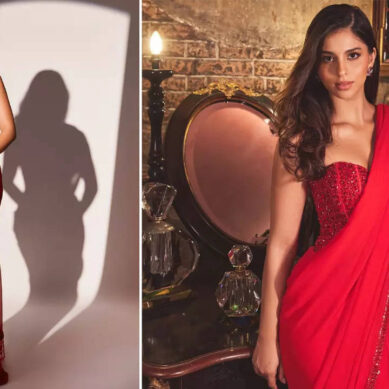 Aryan’s rumoured GF reacts to Suhana’s saree pics