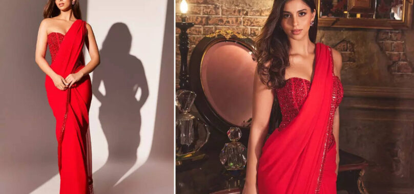 Aryan’s rumoured GF reacts to Suhana’s saree pics