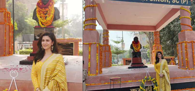 Nimrat unveils a war memorial dedicated to her father