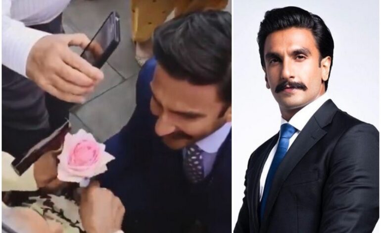  Ranveer Singh Gives An Elderly Woman A Rose, And The Reaction Is Slaying The Internet