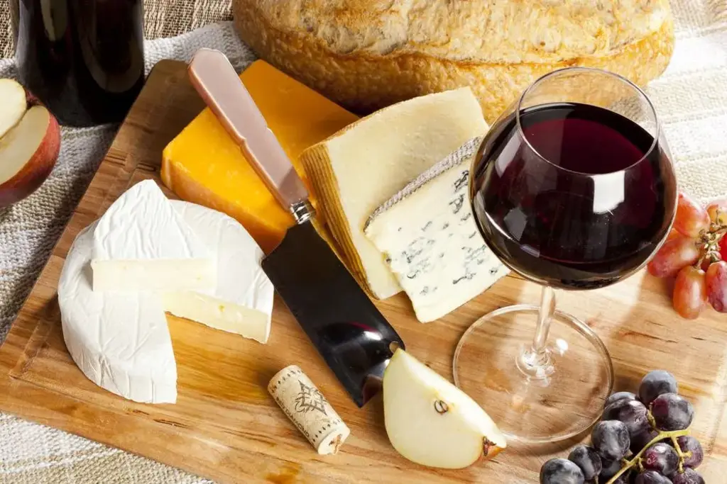 wine and cheese